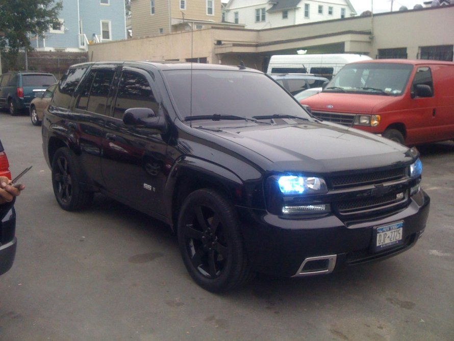 Chevrolet trailblazer 2005 черный тонированный