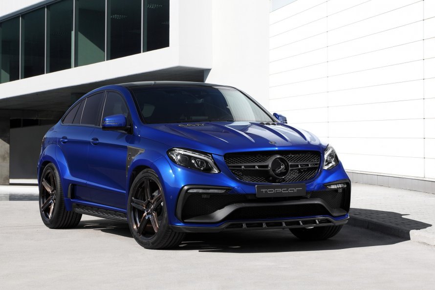 Мерседес-Бенц GLE Coupe синий