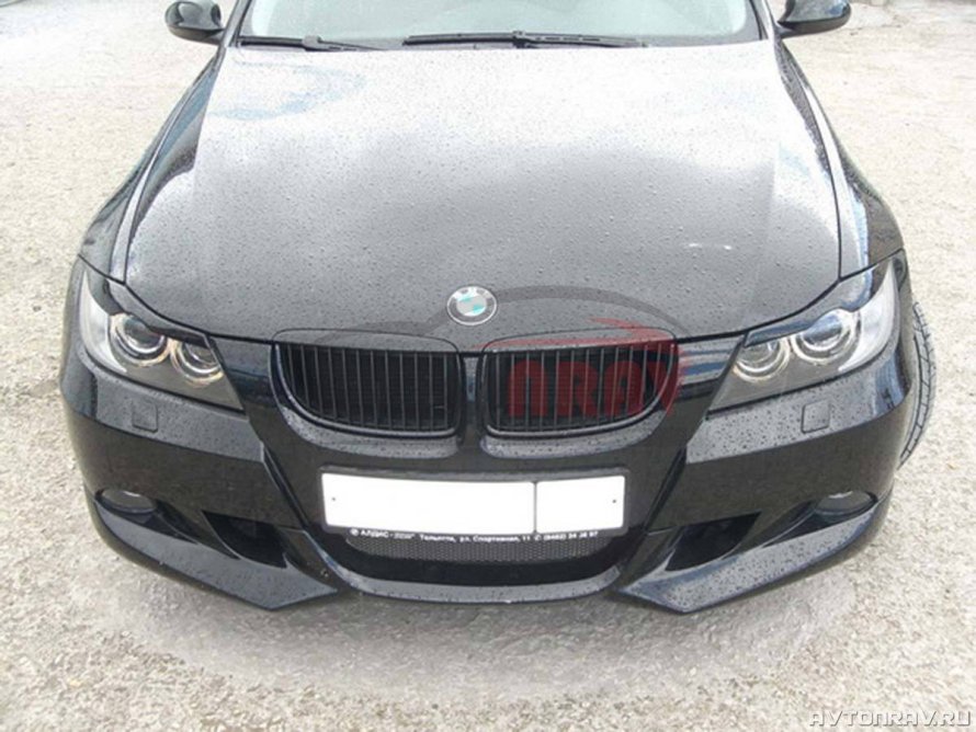 Клыки на передний м бампер BMW e90