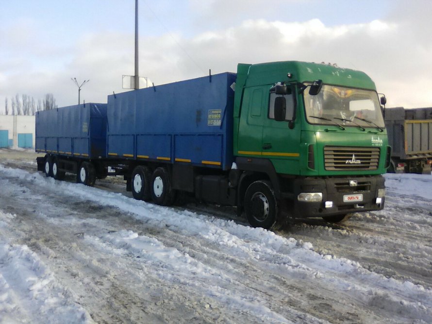 КАМАЗ 54115 зерновоз с прицепом