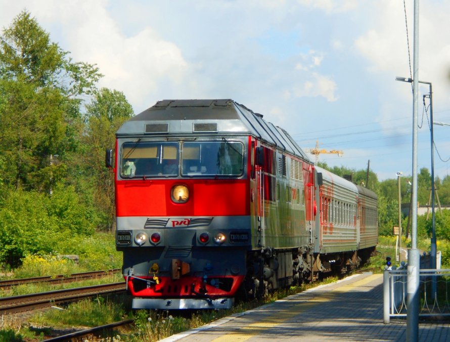 Тепловоз тэп70 Петербург Варшавский