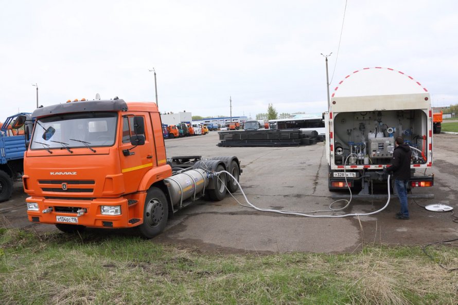 КАМАЗ 65116 на пропане