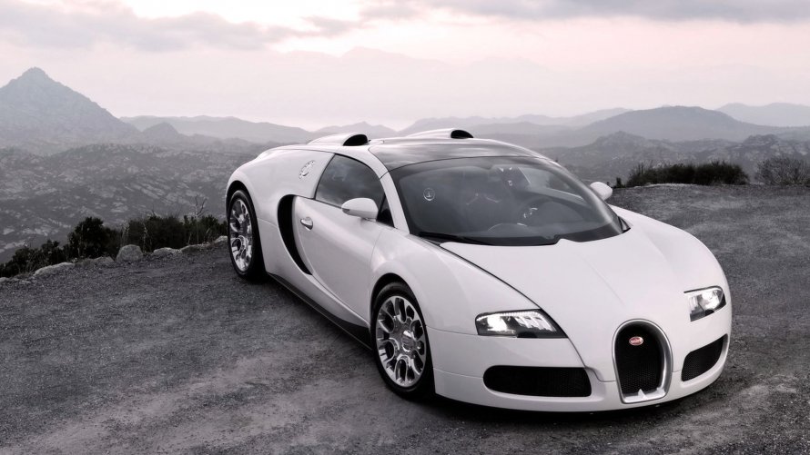 Bugatti Veyron 2014 белый