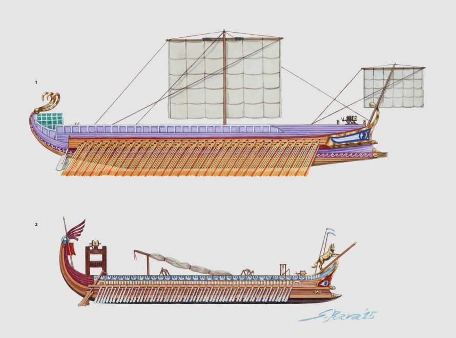 Описание картины римский военный корабль древний рельеф