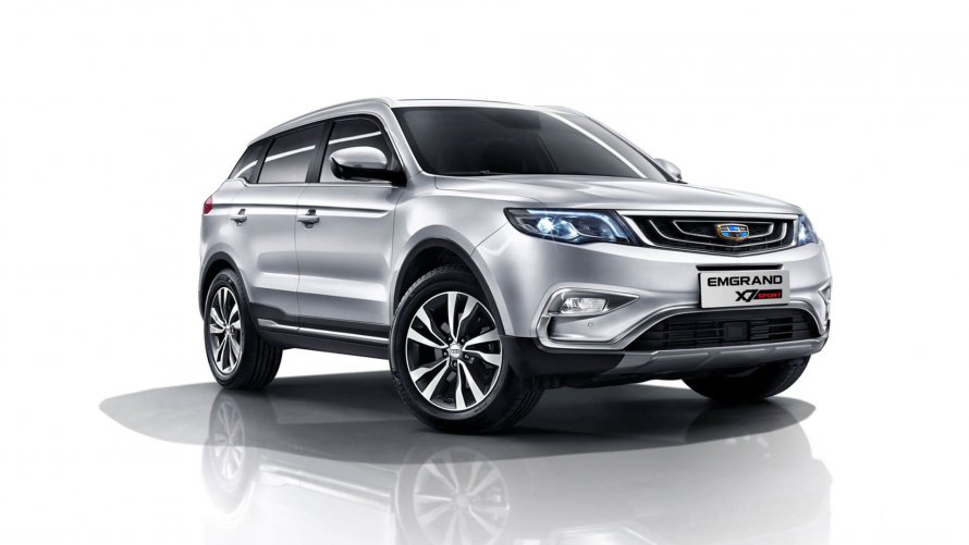 Geely Atlas серебристый