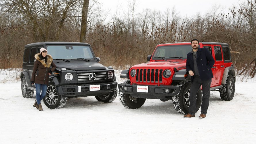 Jeep Wrangler 2000 и Mercedes Gelandewagen