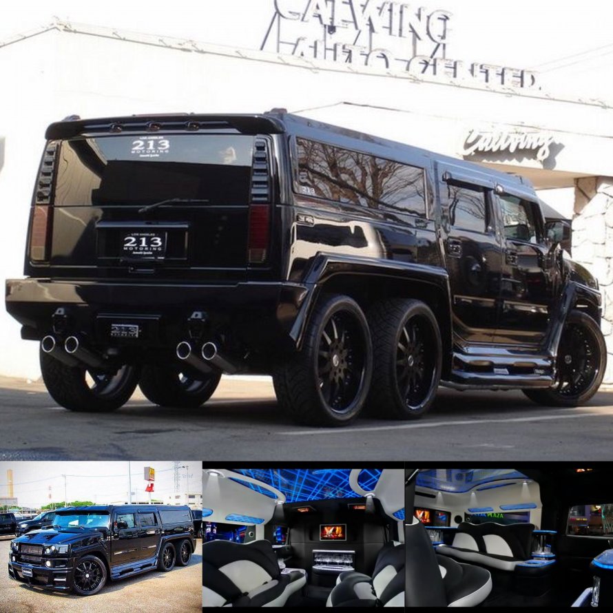 Hummer h2 шестиколесный