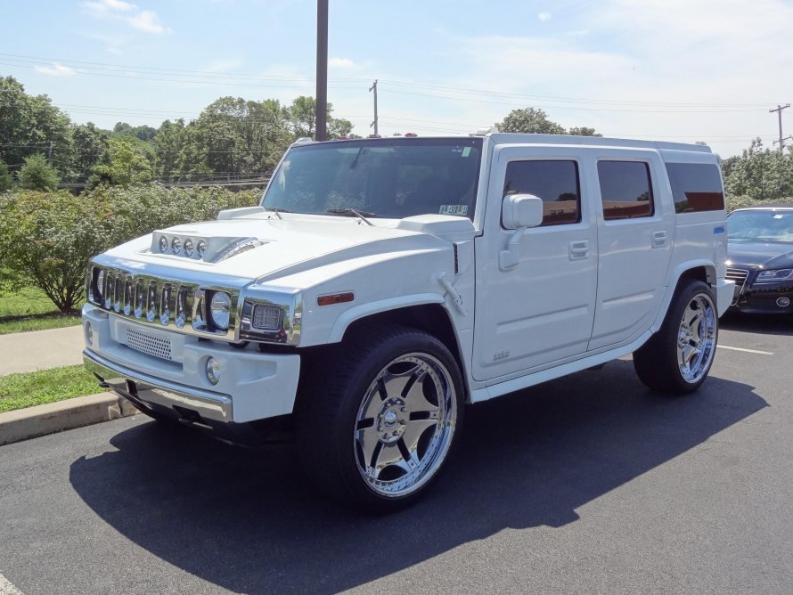 Hummer h2 Silver Shadow