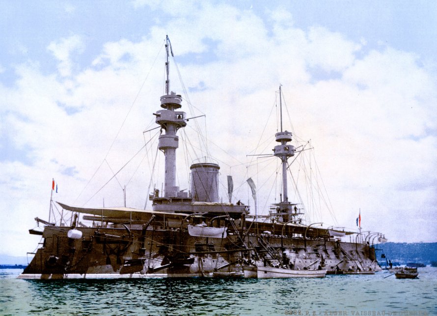 Броненосец amiral Baudin