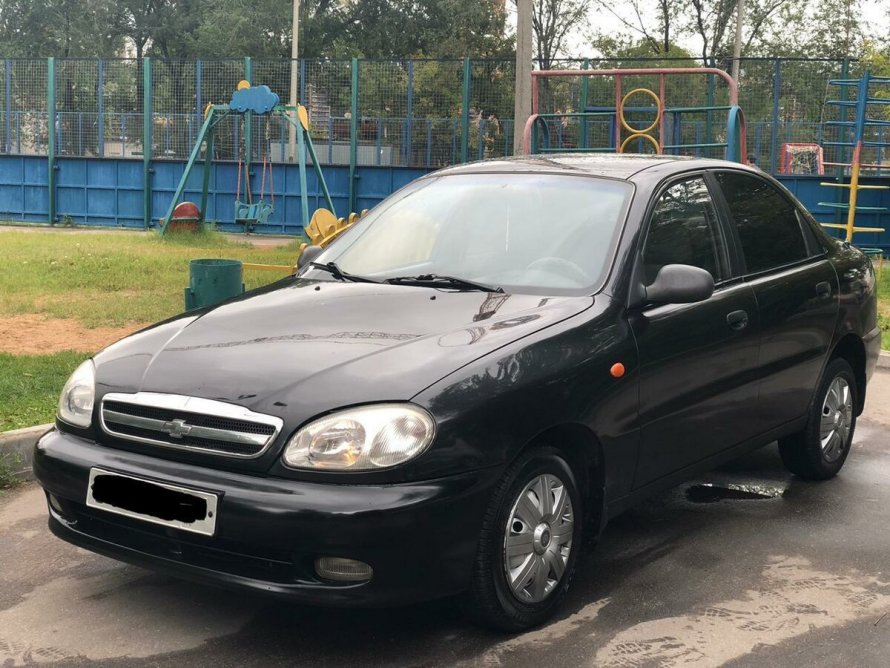 Chevrolet lanos 2008 черный