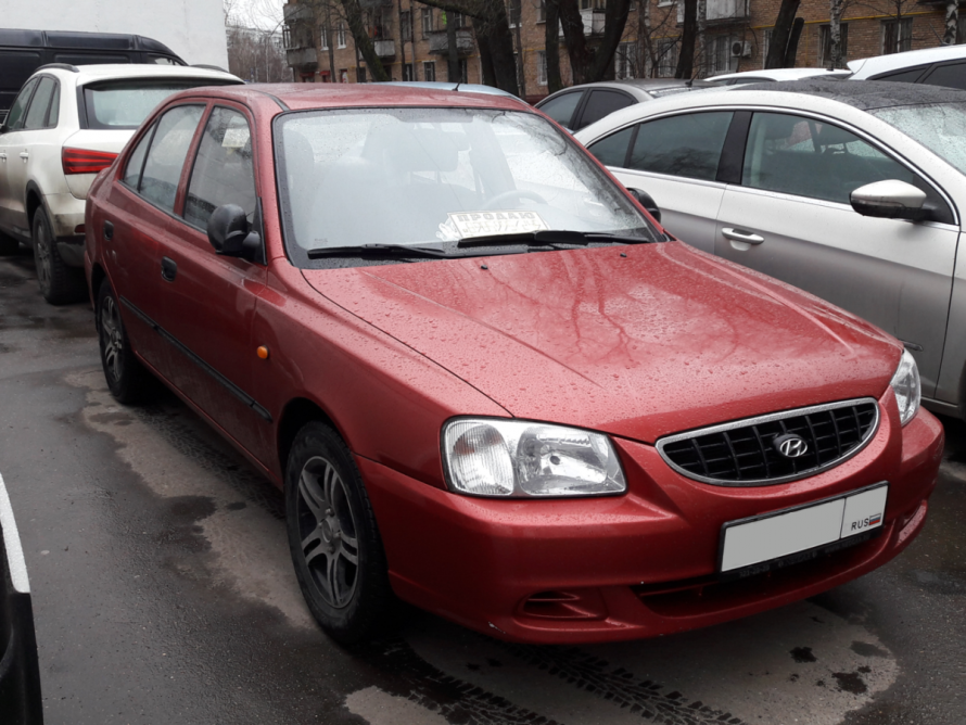 Hyundai Accent 2008 красный