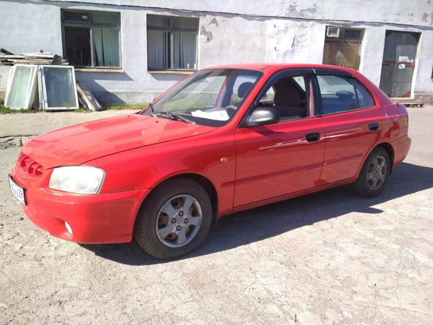 Хендай акцент 102 регион красный
