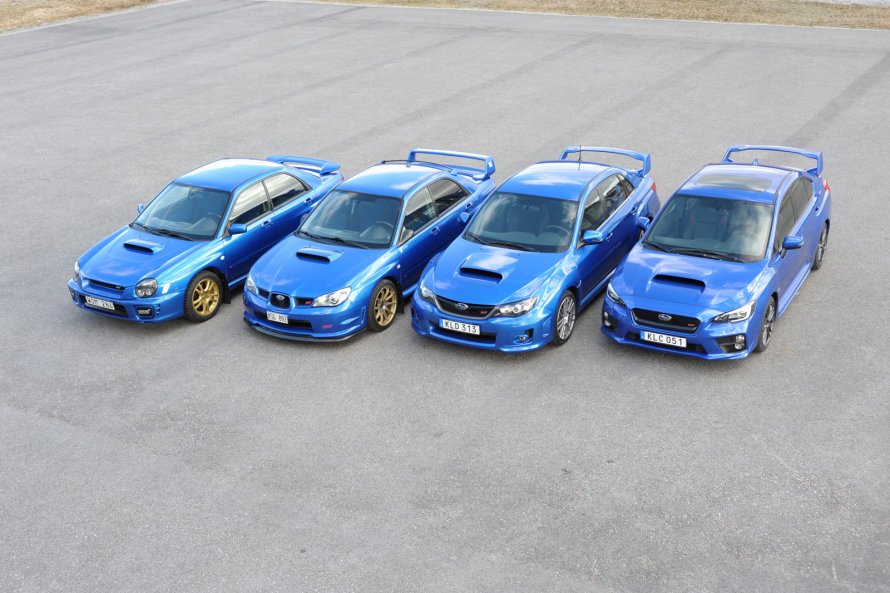 Поколения Субару Импреза WRX