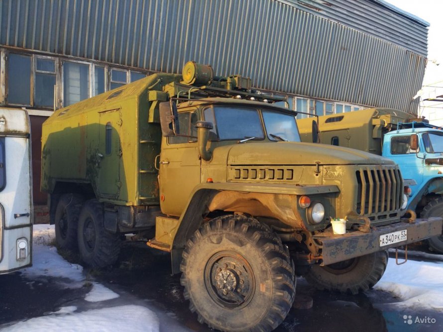 Урал 4320 кунг с лебедкой