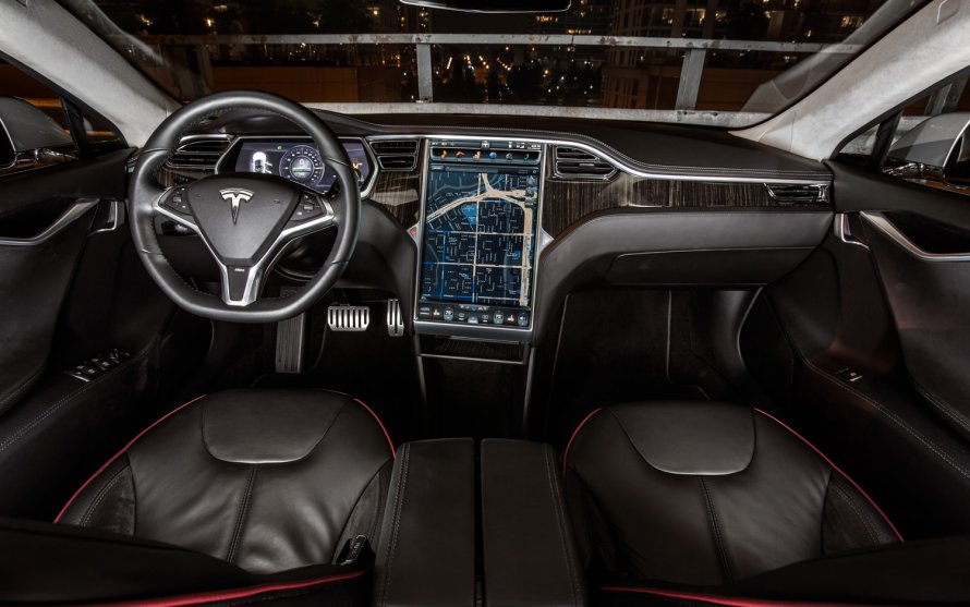 Тесла автомобиль model 3 салон