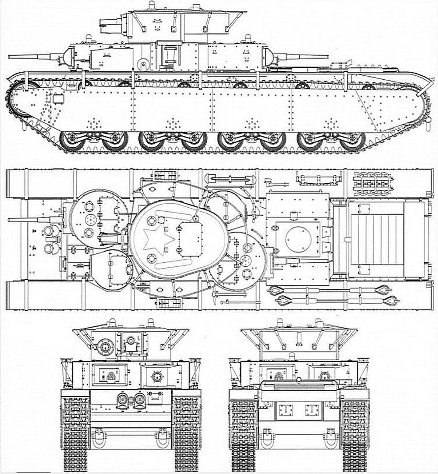Чертежи танка т