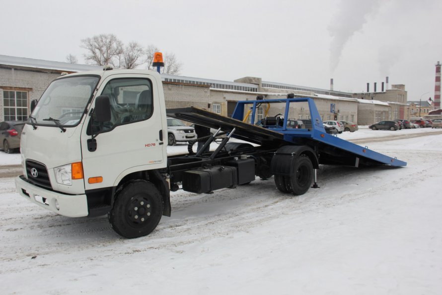 Эвакуатор с КМУ Hyundai HD 78