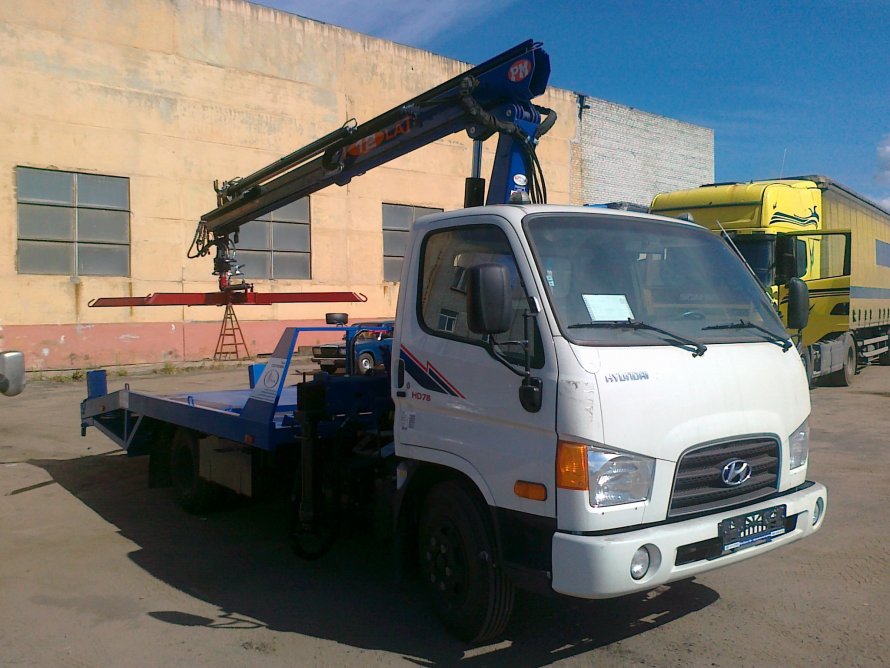Эвакуатор с КМУ Hyundai HD 78