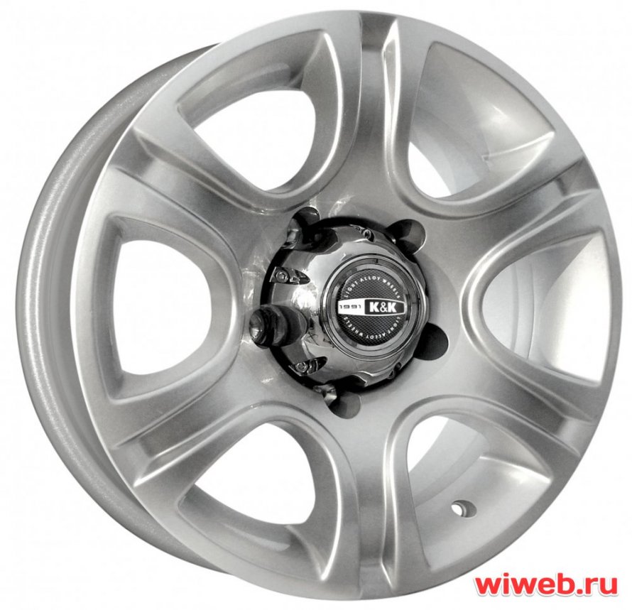 Колесный диск k&k талисман-мега 7x16/5x139.7 d110.1 et35 дарк платинум