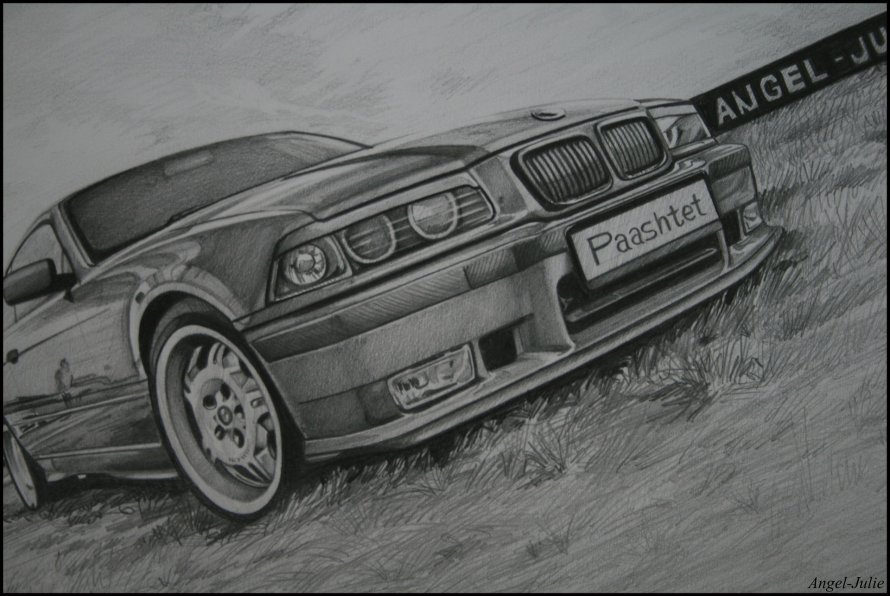 BMW e34 рисунок