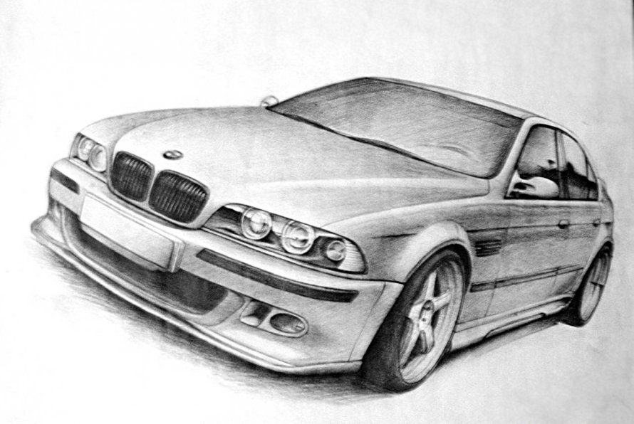 БМВ е39 рисунок