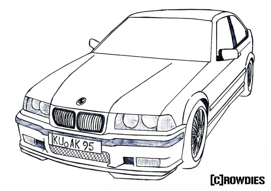 Раскраска BMW e53