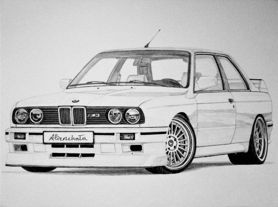 BMW e46 рисунок