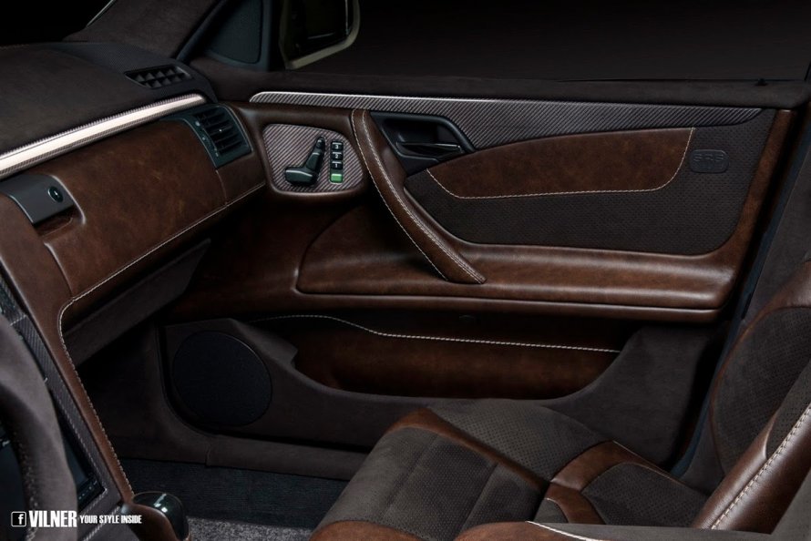 Салон сзади Мерседес w210