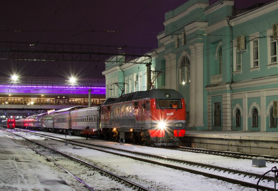Эп2к на Южно Уральской железной дороги