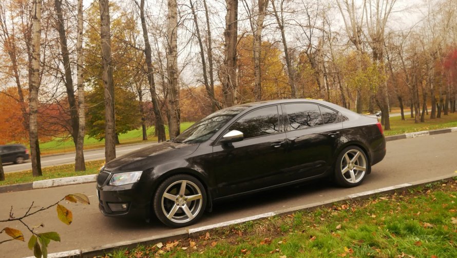 Skoda Octavia a7 занижение