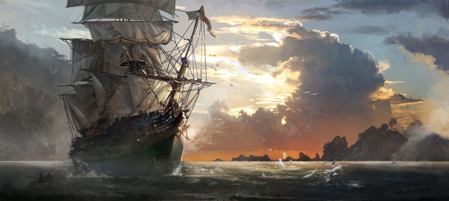 Assassins Creed 4 Black Flag арт кораблей