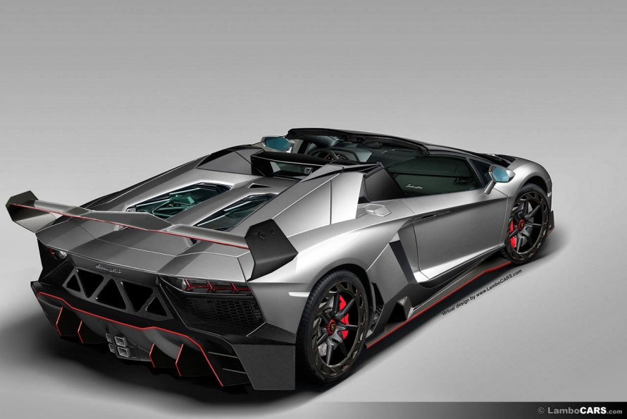 Lamborghini Veneno Roadster чёрная