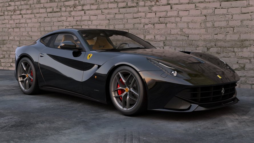 Ferrari f12 Berlinetta серая