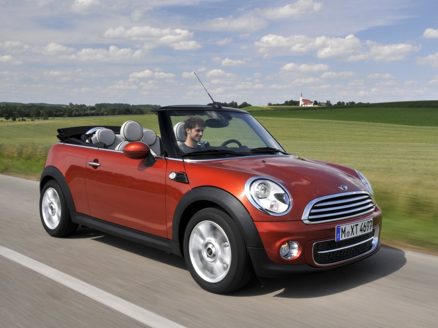 Mini Cooper Купер кабрио белый