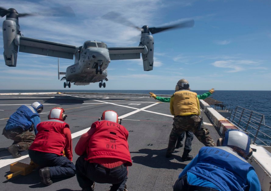 Osprey на авианосце