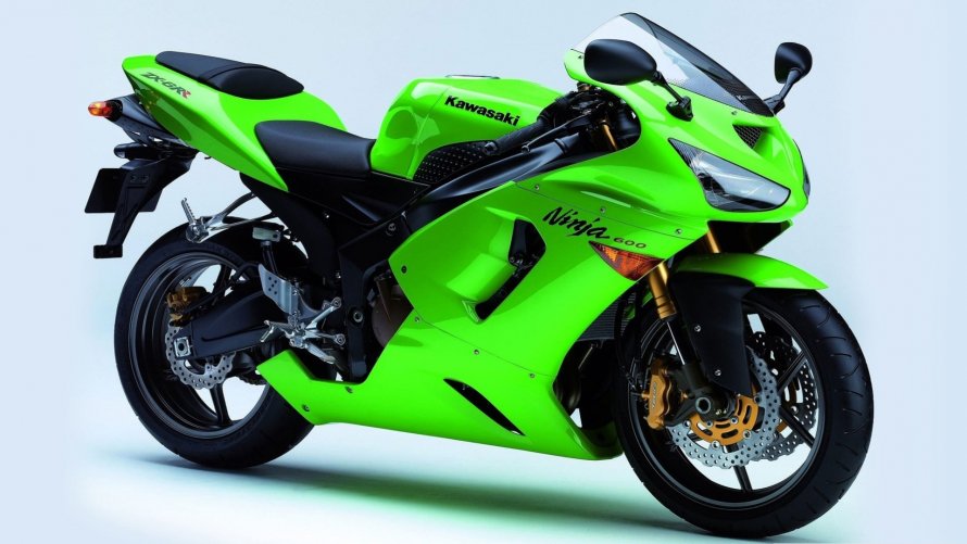Kawasaki 600 Ninja зеленый