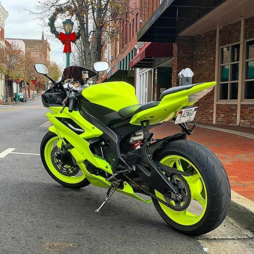 Yamaha r6 салатовый