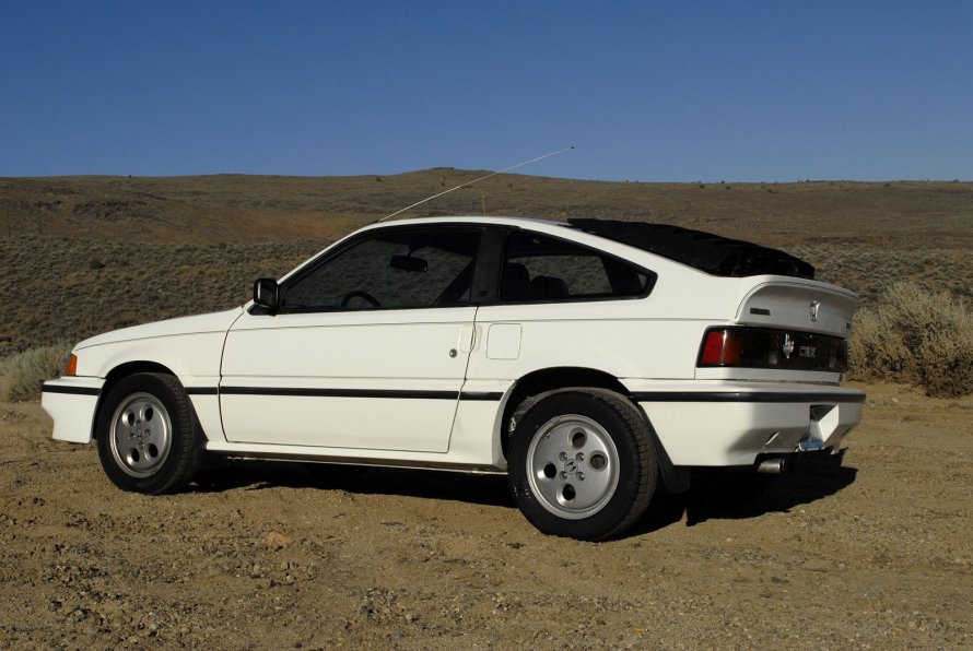 Honda CRX 1986 черная
