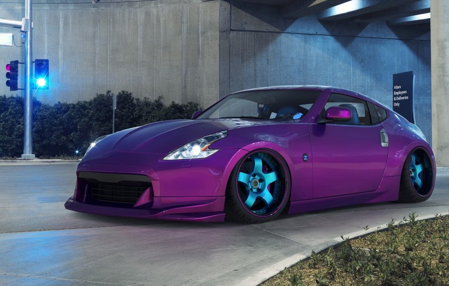 Nissan 370z фиолетовый