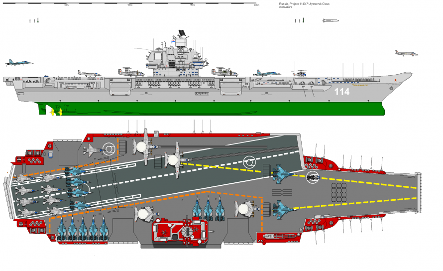 Проект 001а авианосец