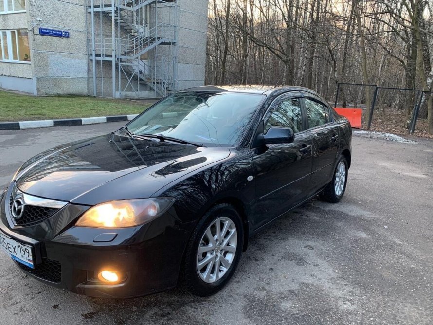 Mazda 3 2008 седан черный
