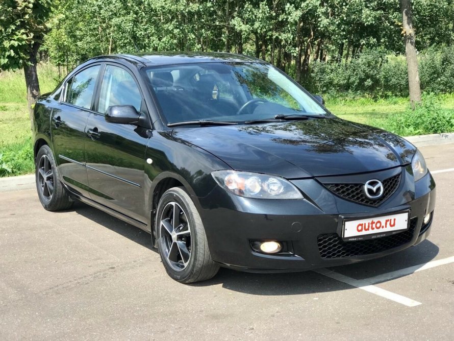 Mazda 3 2008 седан черный