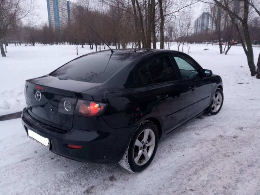 Mazda 3 2008 седан черный