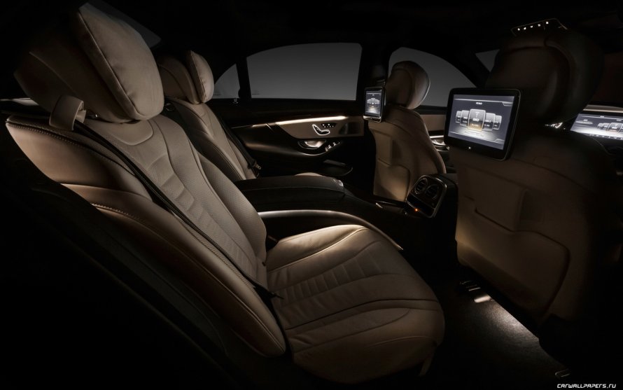 Mercedes Benz s class w222 салон чёрный