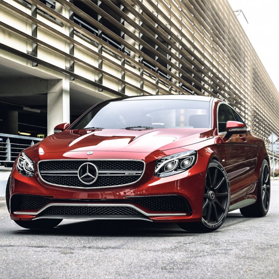 Мерс AMG 63 красный