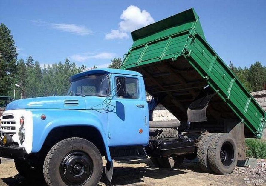 ЗИЛ 130 самосвал с прицепом
