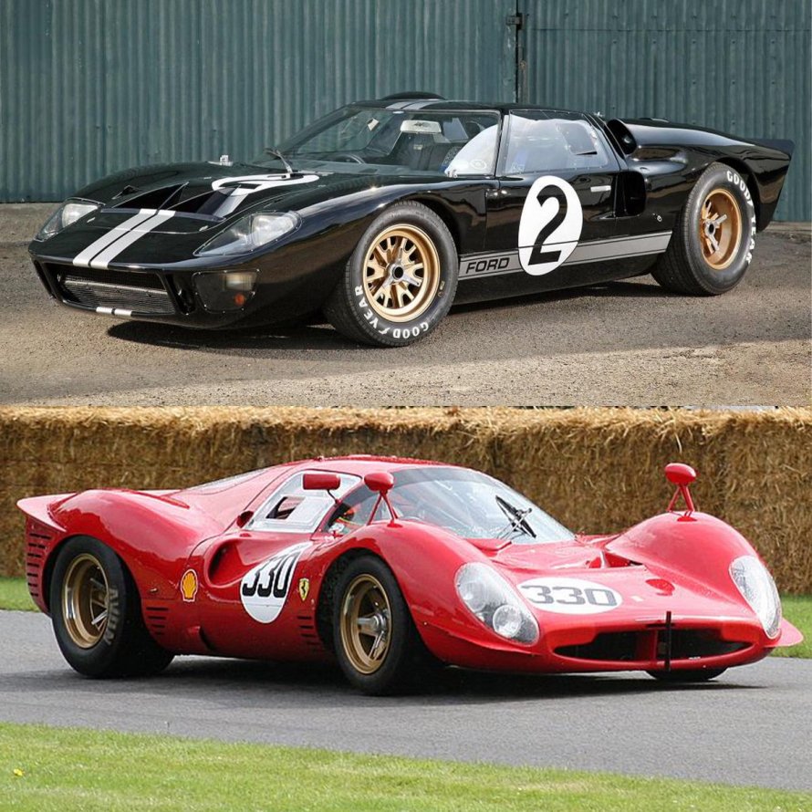 Ford gt40 и Ferrari p3