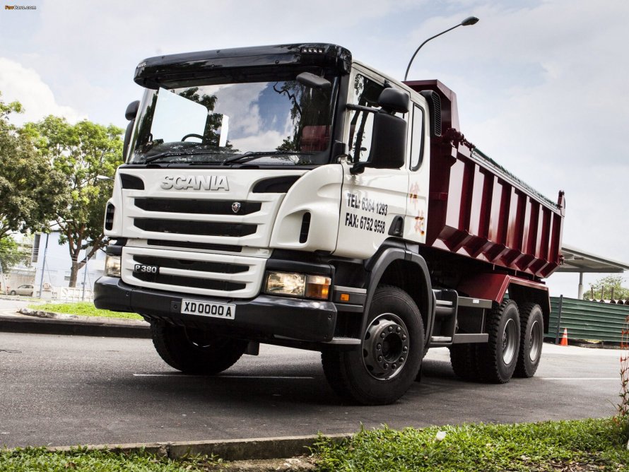 Самосвал Scania p380 6x4
