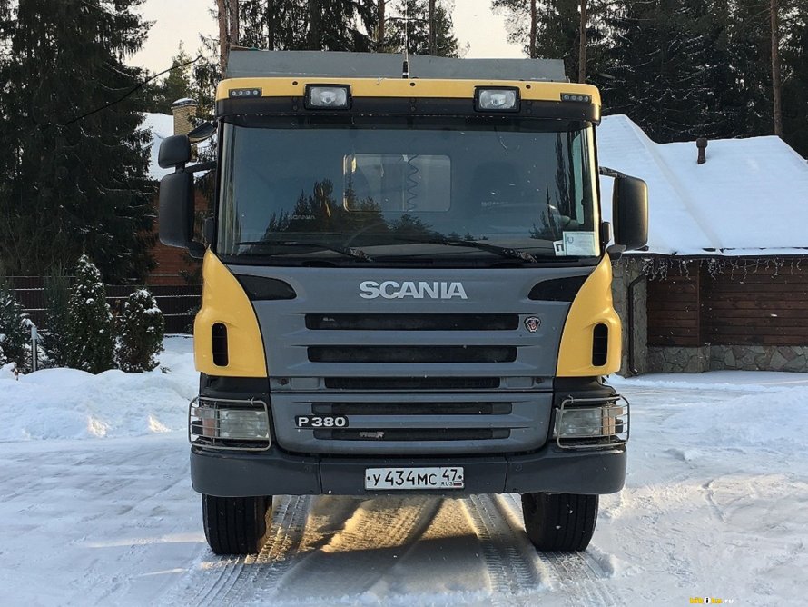 Скания самосвал р380 рыжая