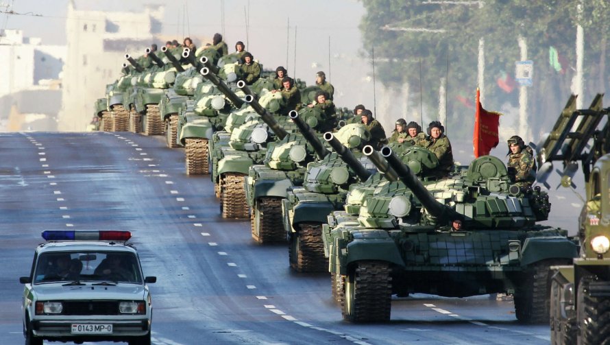 Колонна российских войск